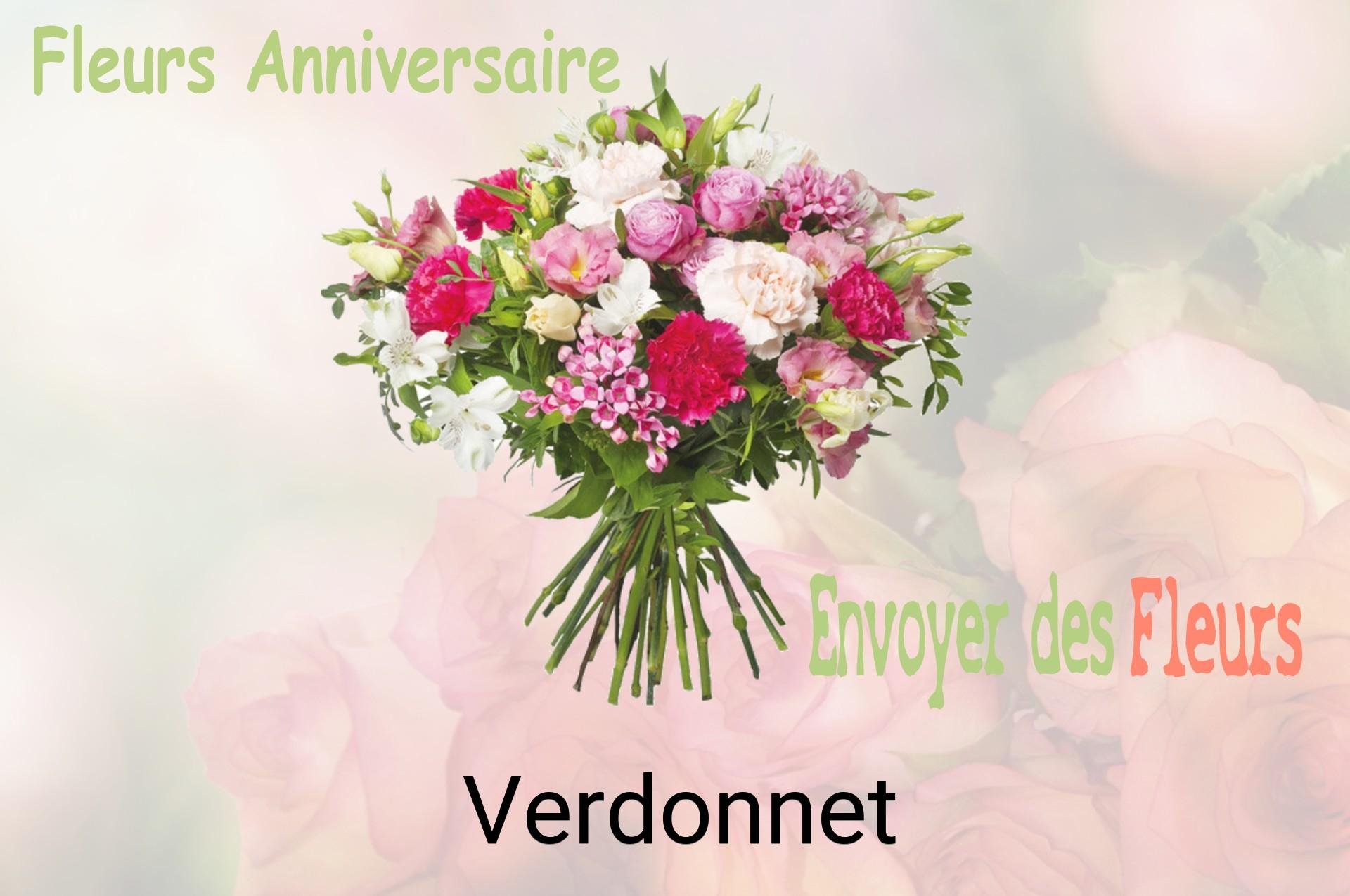 Bouquet de fleurs d’anniversaire livré à Verdonnet