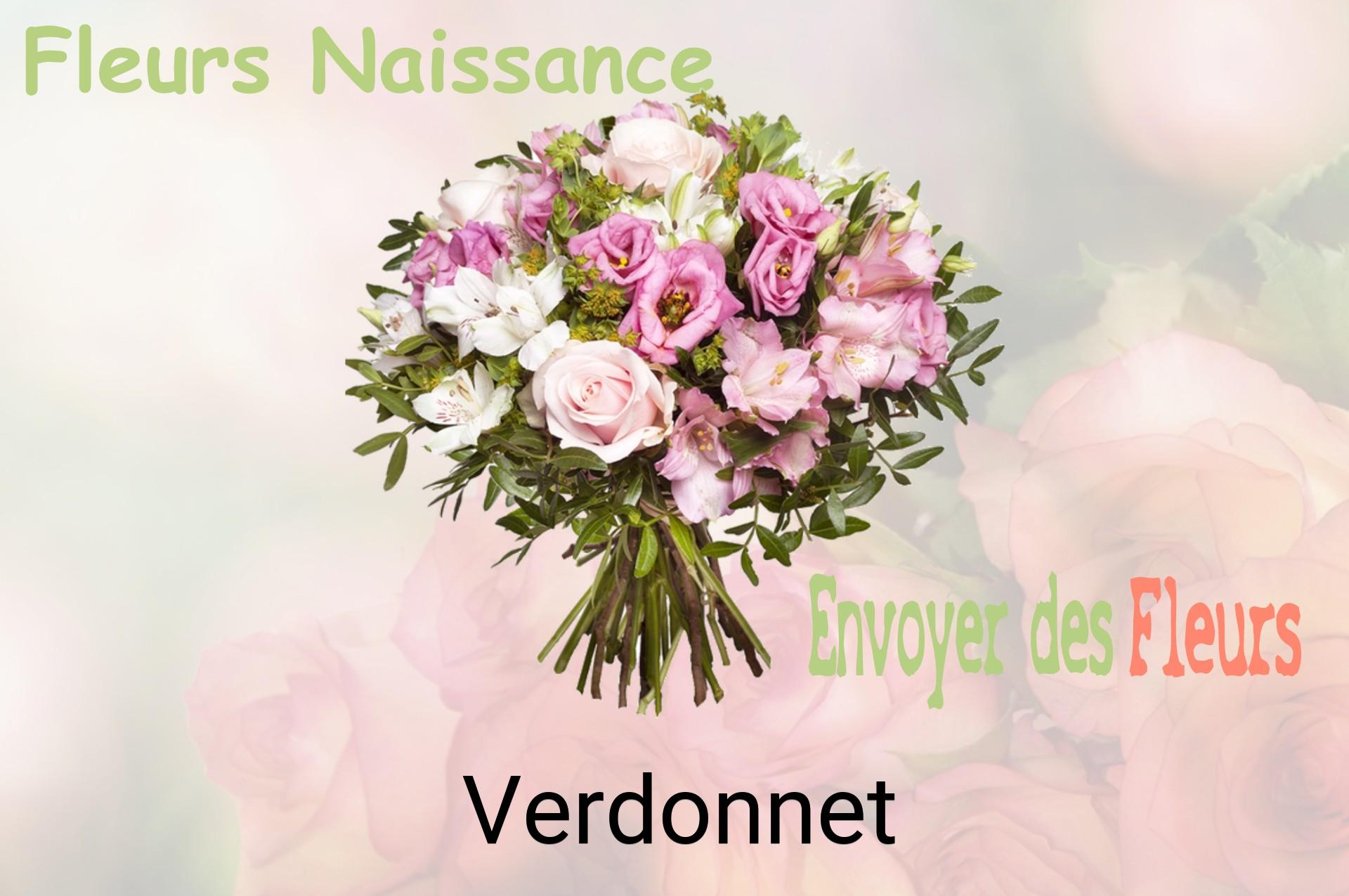 Bouquet de fleurs de naissance livré à Verdonnet